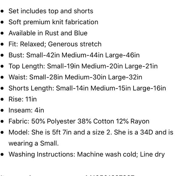 Ruthie Grace Blue/White Ombré Two Piece Lounge Set - Picture 7 of 7